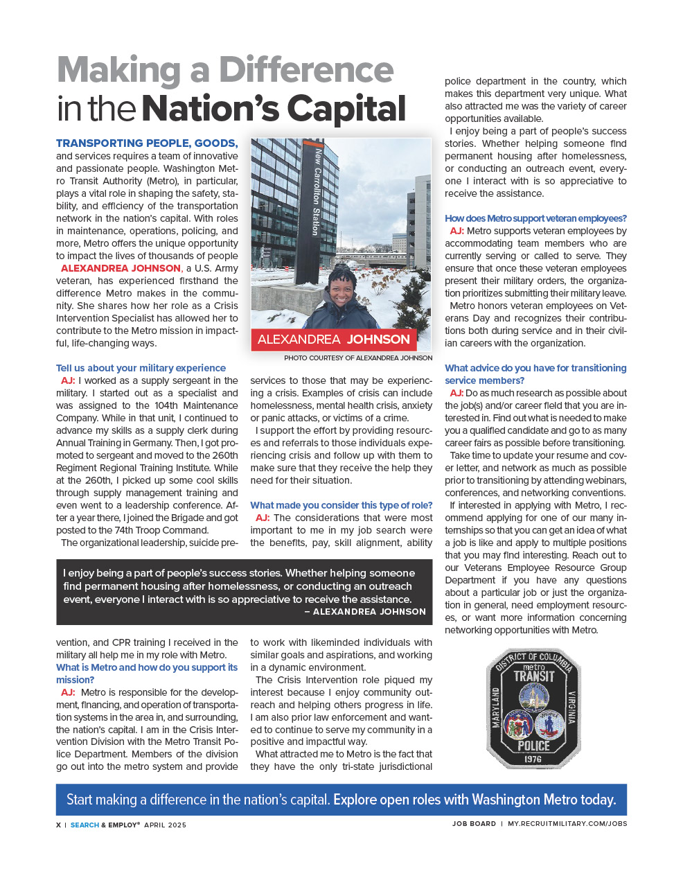 Veteran Success Story: Crisis Intervention Specialist